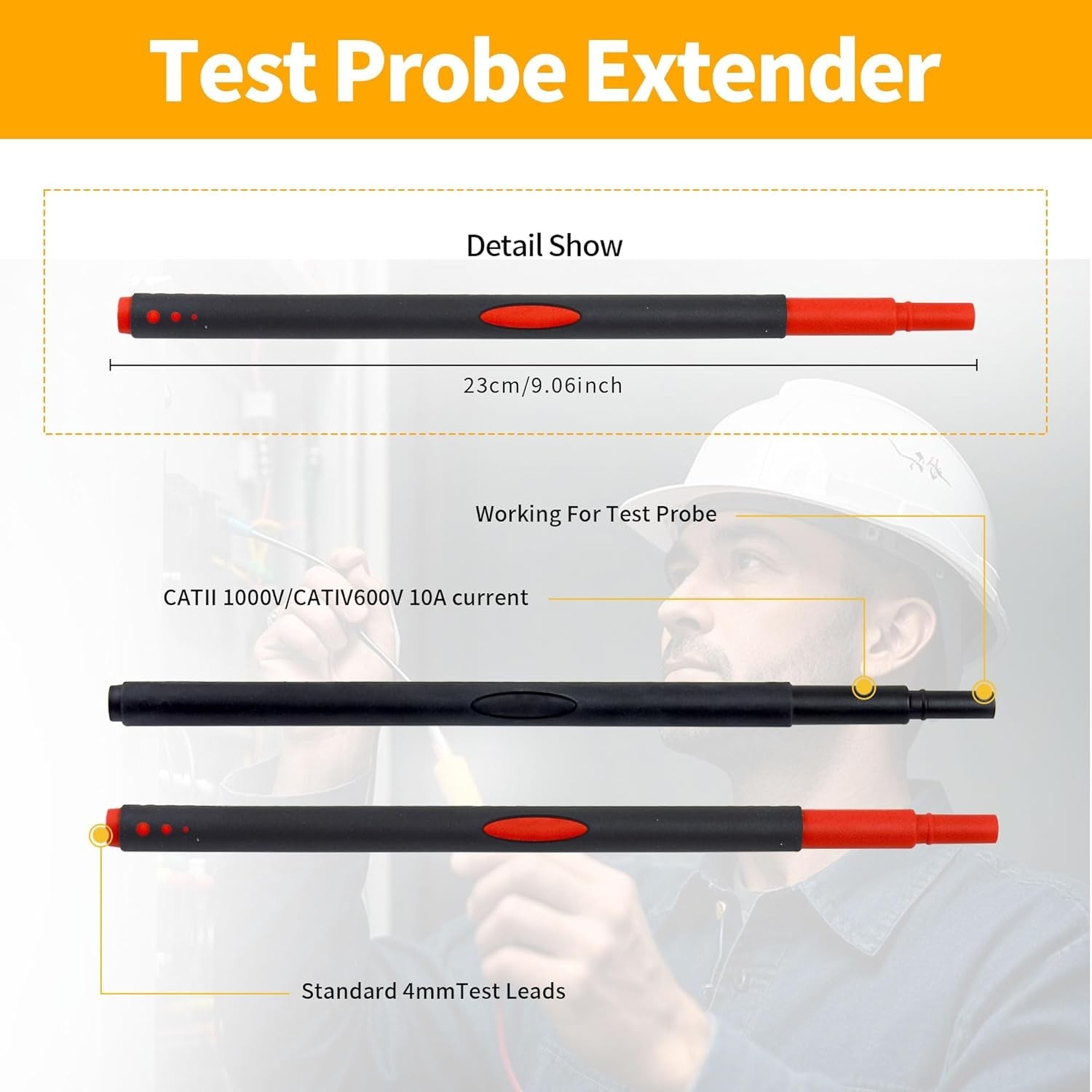 Test Probe Extenders TP280 For Fluke L210 Light Kit TP1 TP2 TP4 TP220 TP175 TP74