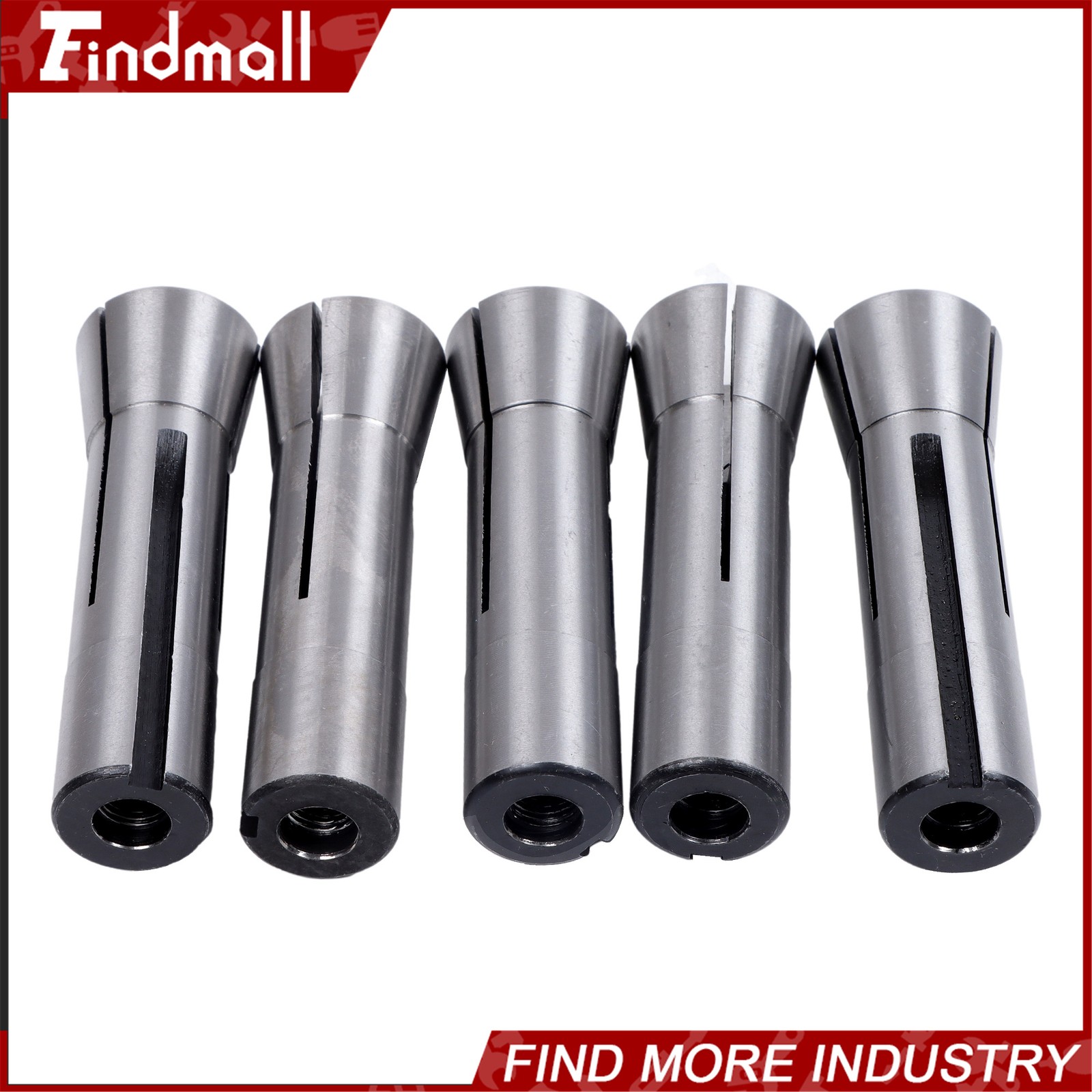 Findmall R8 Round Collet Set 25pc – 0.0005″ TIR Ultra Precision Industrial