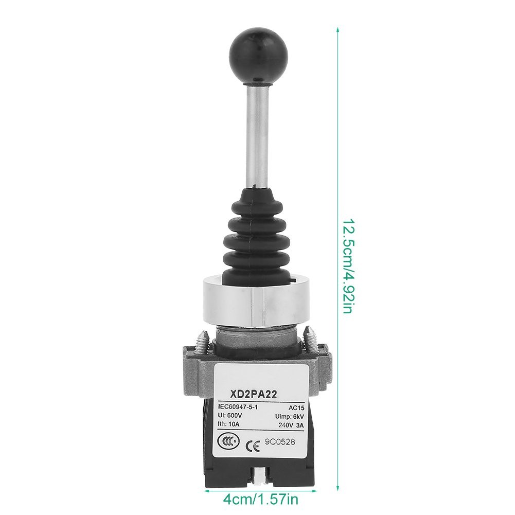 2NO Spring Return Joystick Switch 2 Position Momentary Control Switch…