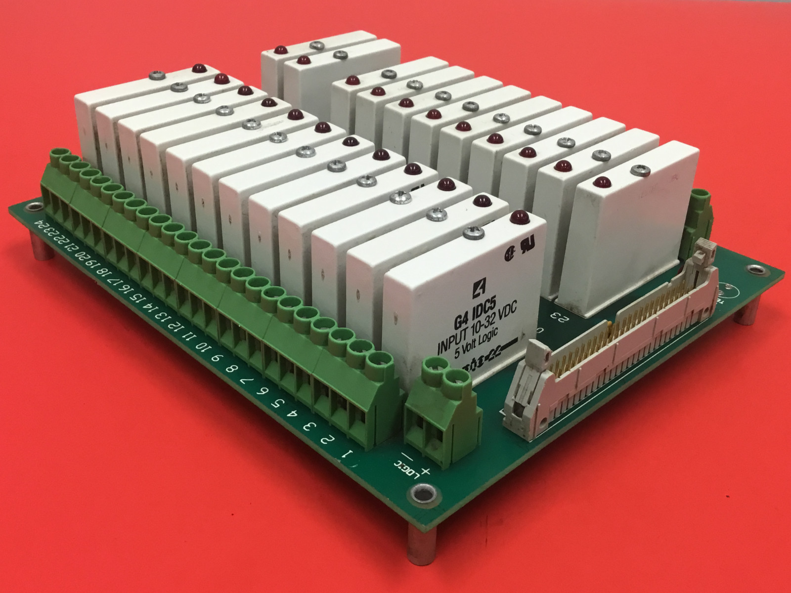 OPTO 22 – P/N: GAPB24 – Circuit Board – w/ (23) G4 IDC5 – Input Modules