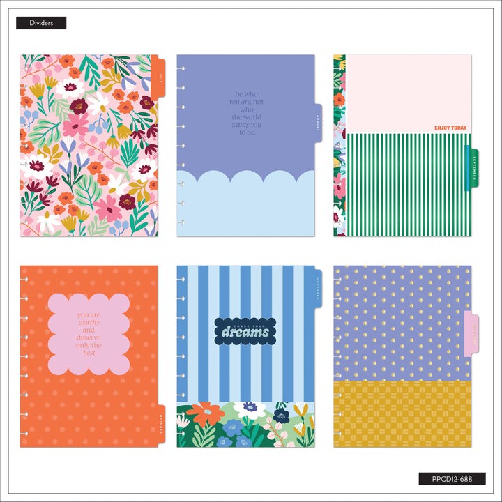 2026/2027 Happy Planner Color Beat Stripes Classic Horizontal Planner (7″ x 9″)