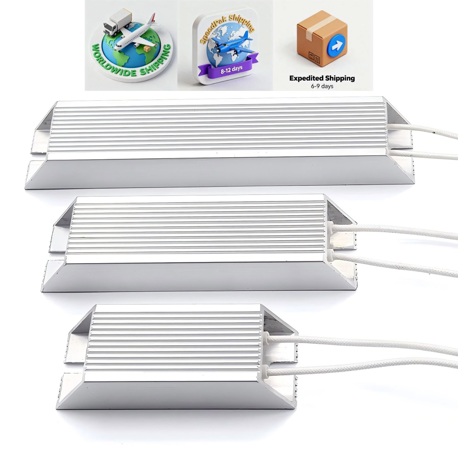 Power Inverter Servo Motor Aluminum Shell Brake Braking Resistor 100w500w10000w