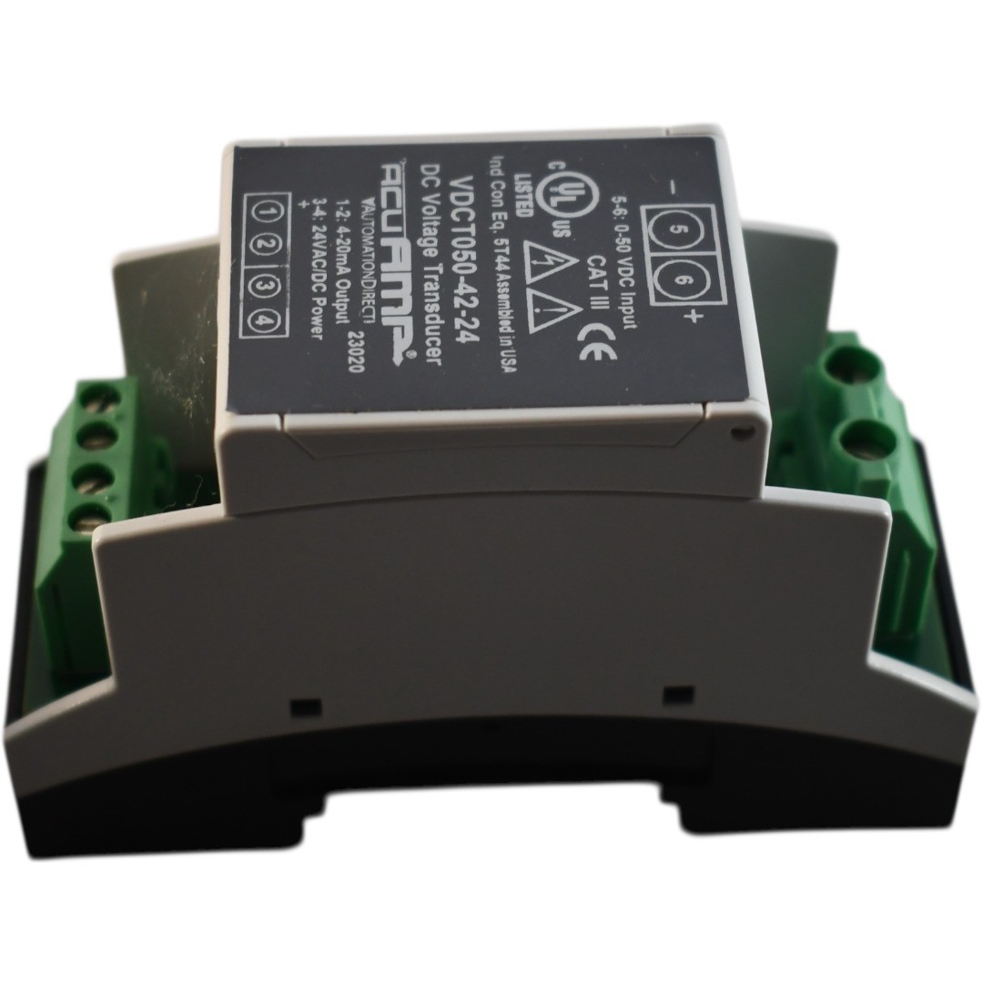 NEW Automation Direct AcuAMP VDCT050-42-24 DC Voltage Transducer 0-50VDC 4-20mA