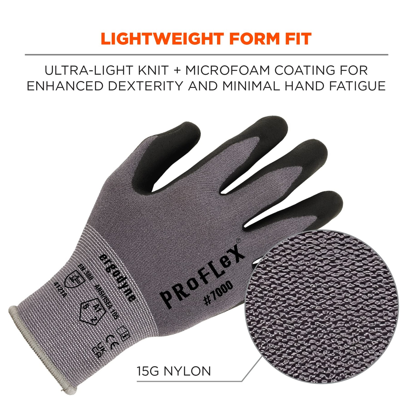 ProFlex 7000 Nitrile Coated Work Gloves, Foam Nitrile Palms for Flexible No S…