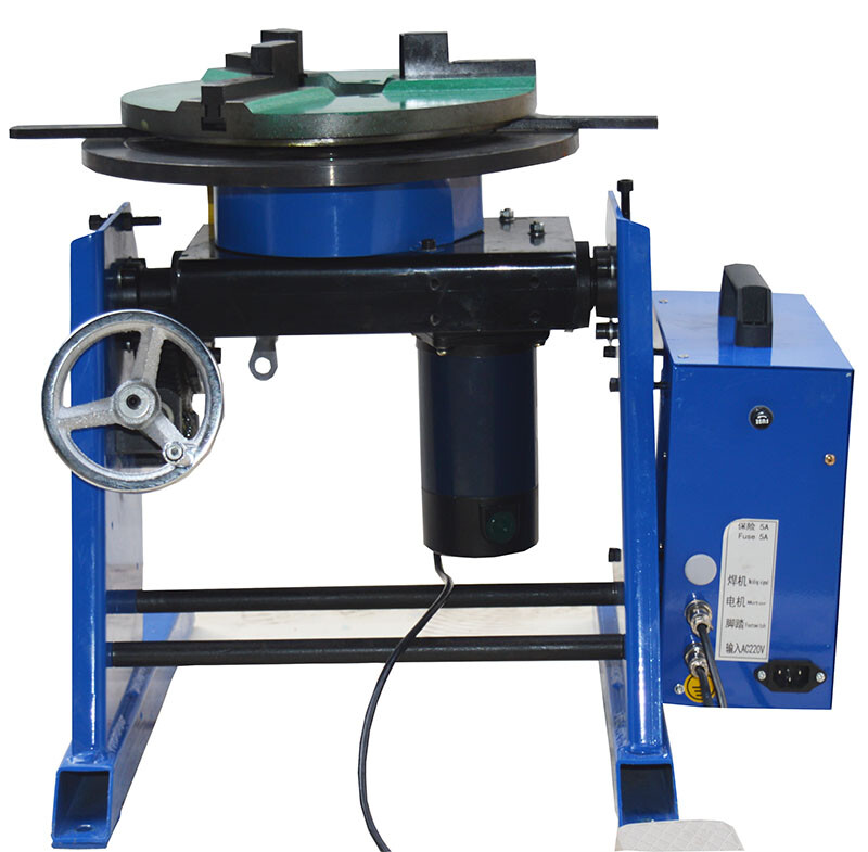 100Kg High Precision Manually Flip Welding Positioner Turntable with 300mm Chuck