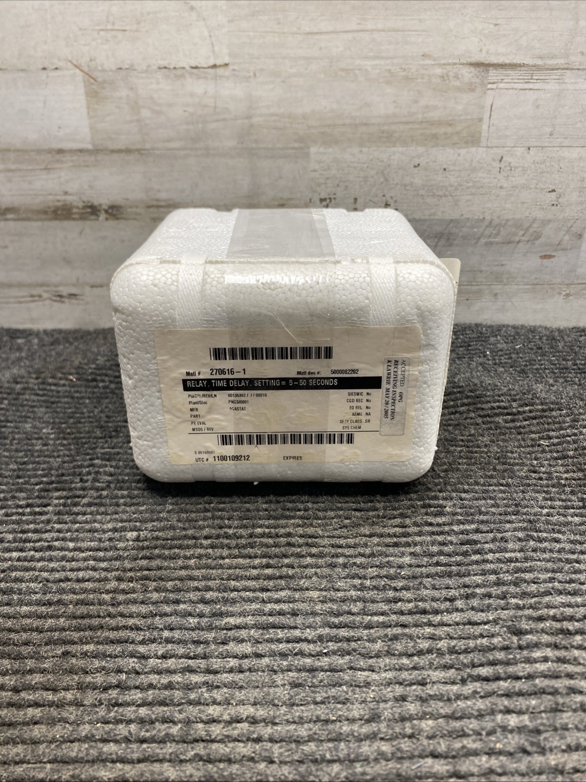 New Agastat 7022ND Time Delay Relay 5-50sec 48v-dc