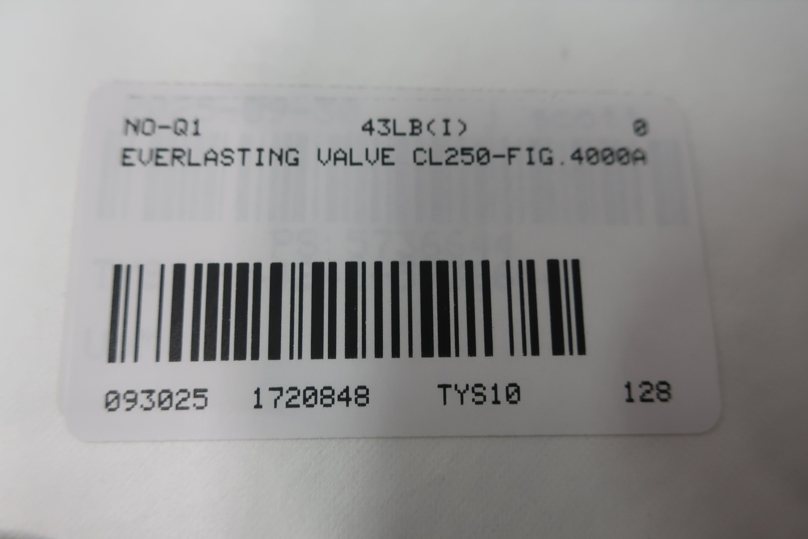 Everlasting Valve 4000A Blowdown Valve 2-1/2in 250