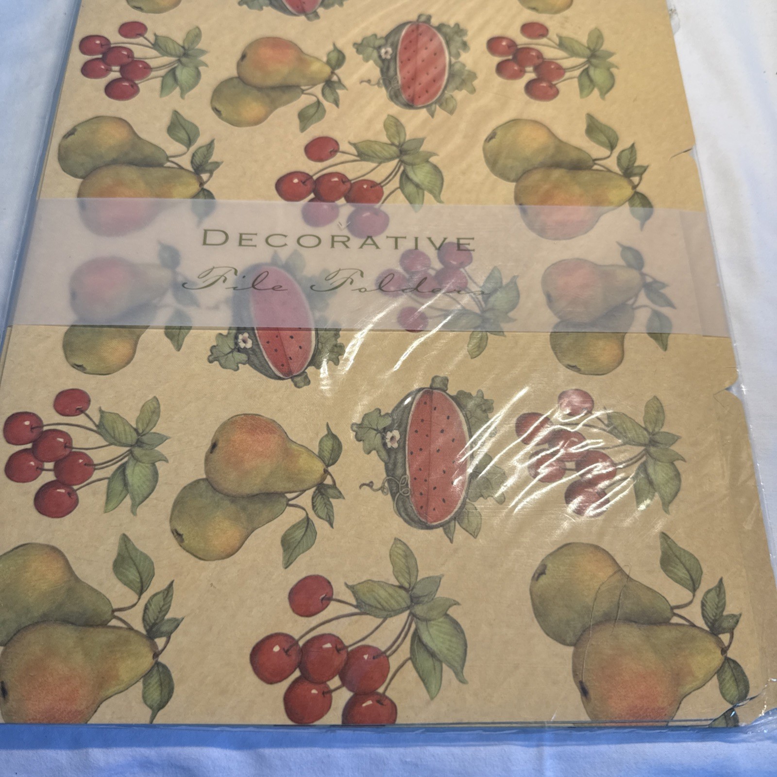 File Folders Decorative Fancy Floral Fruit Country Farm VTG NEW 2 PACKS SEALED