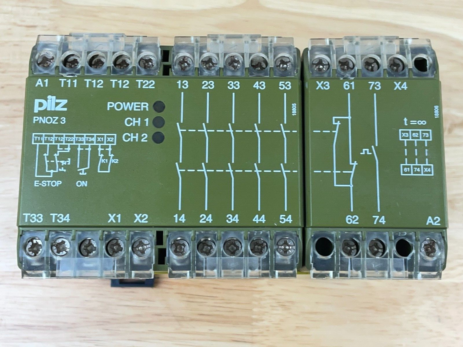 PILZ PNOZ 3 5S10 Safety Relay, 474894