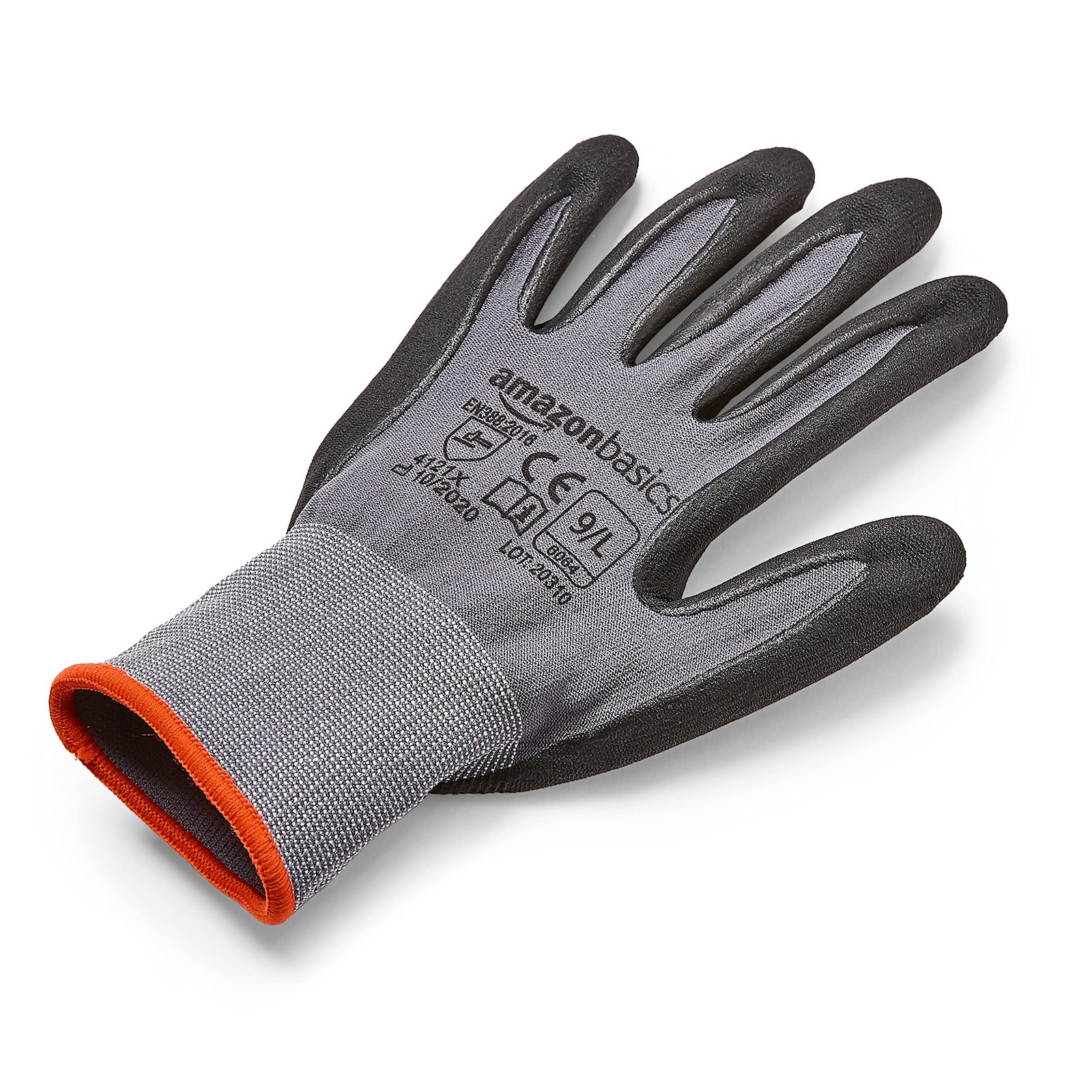 Retailer Basics Micro-Foam Nitrile Coated Safety Work Gloves Nylon Liner Fiber