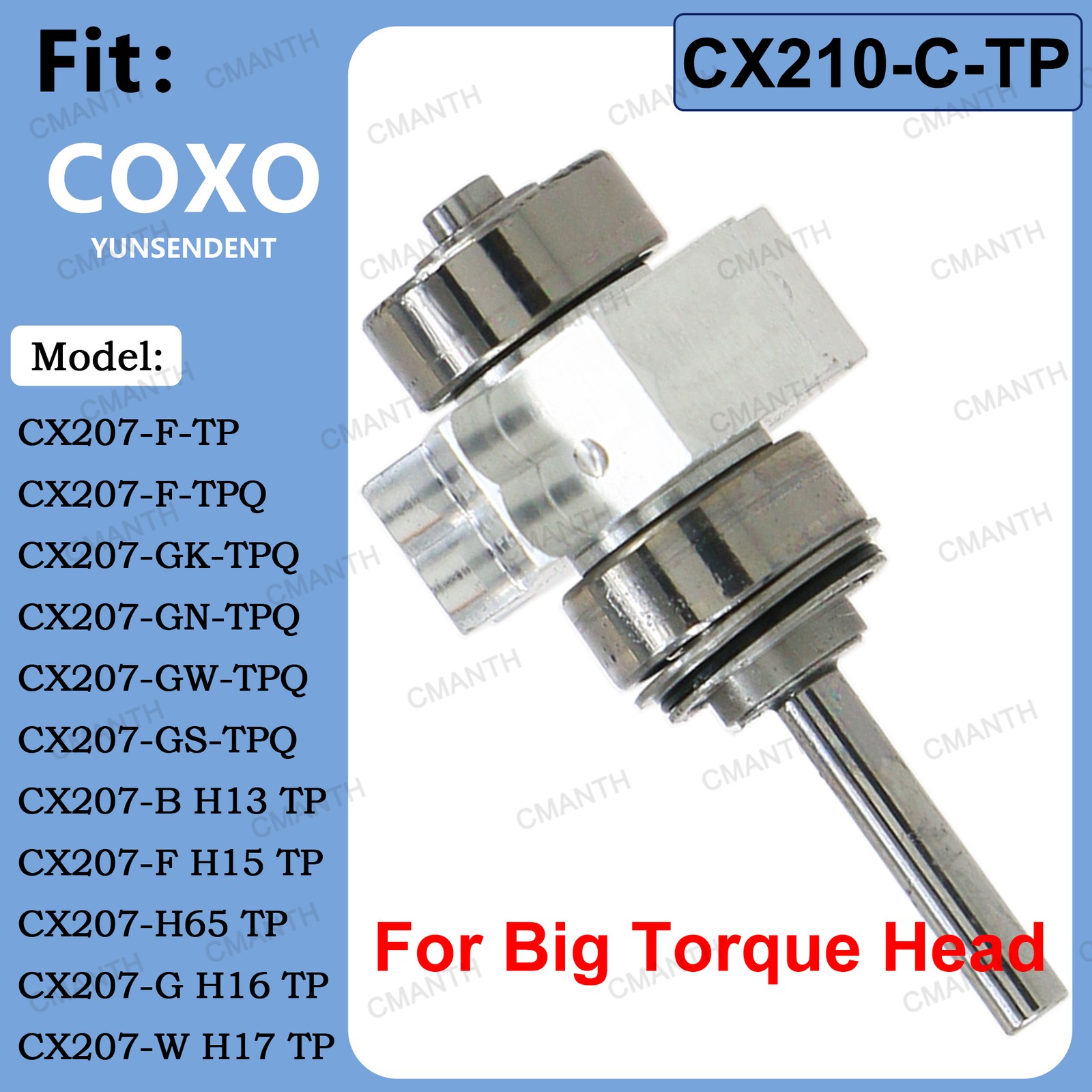 COXO Dental Fiber Optic Turbine High Speed Handpiece For KAVO MULTIflex Coupler