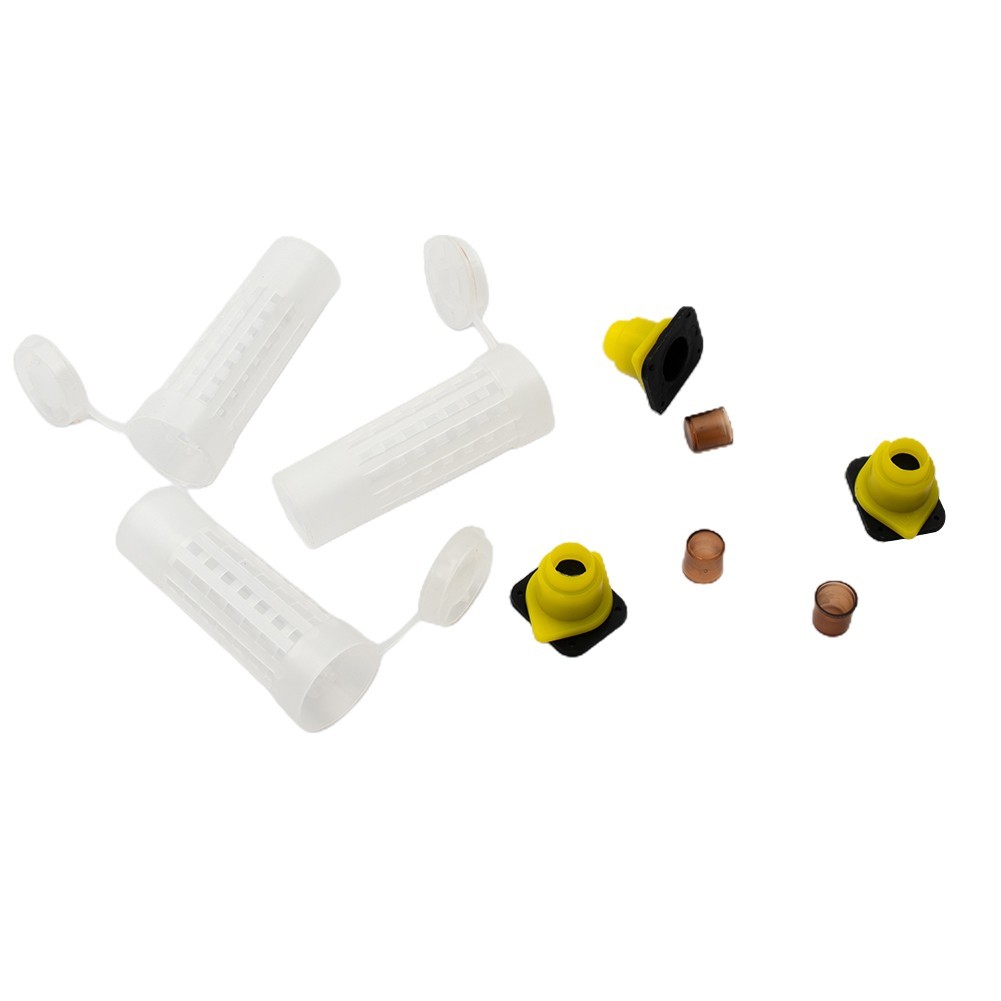 Rearing Cup Kit Plastic Bee Queen Box System Brown Complete 1 Set Home