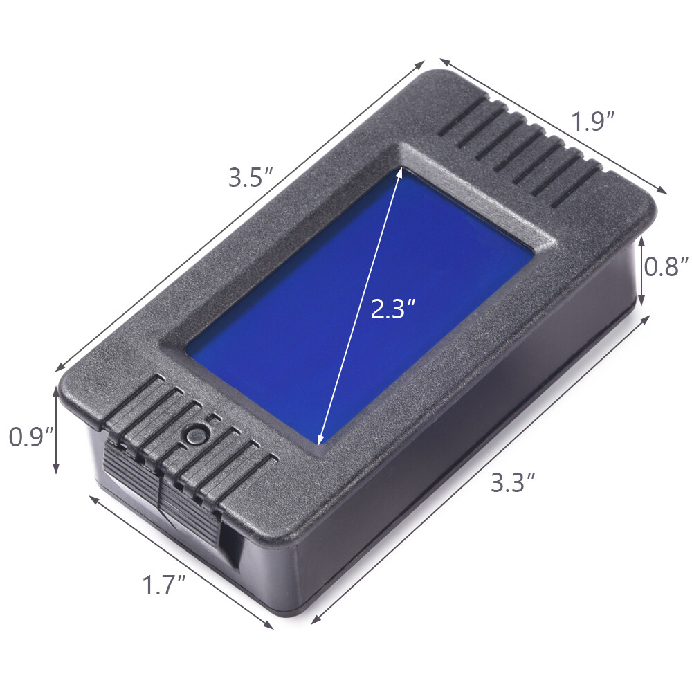 100A LCD Display AC Voltmeter Voltage Meter Ammeter Energy Power Monitor 80-260V