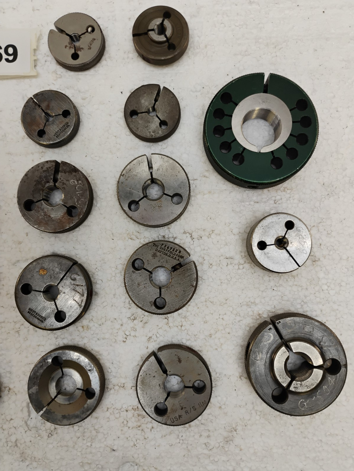 Lot Of 22 Various Brands And Sized Thread Ring Gages Go AND No Go PDs As Shown