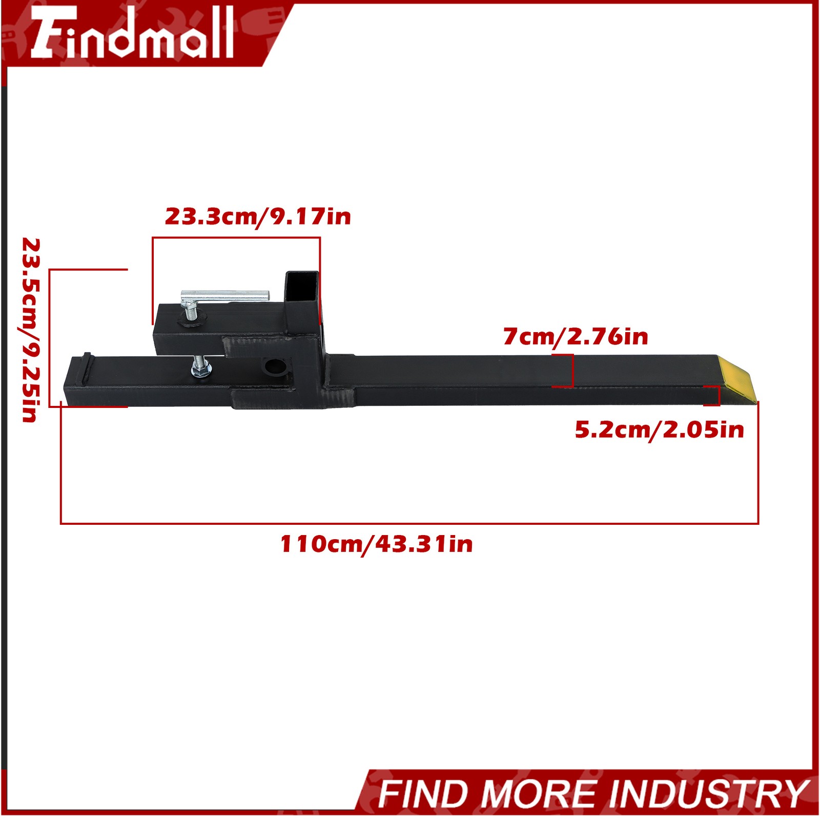 Findmall 43″ 2000lbs Clamp on Pallet Forks Tractor Forks Heavy Duty Bucket Fork