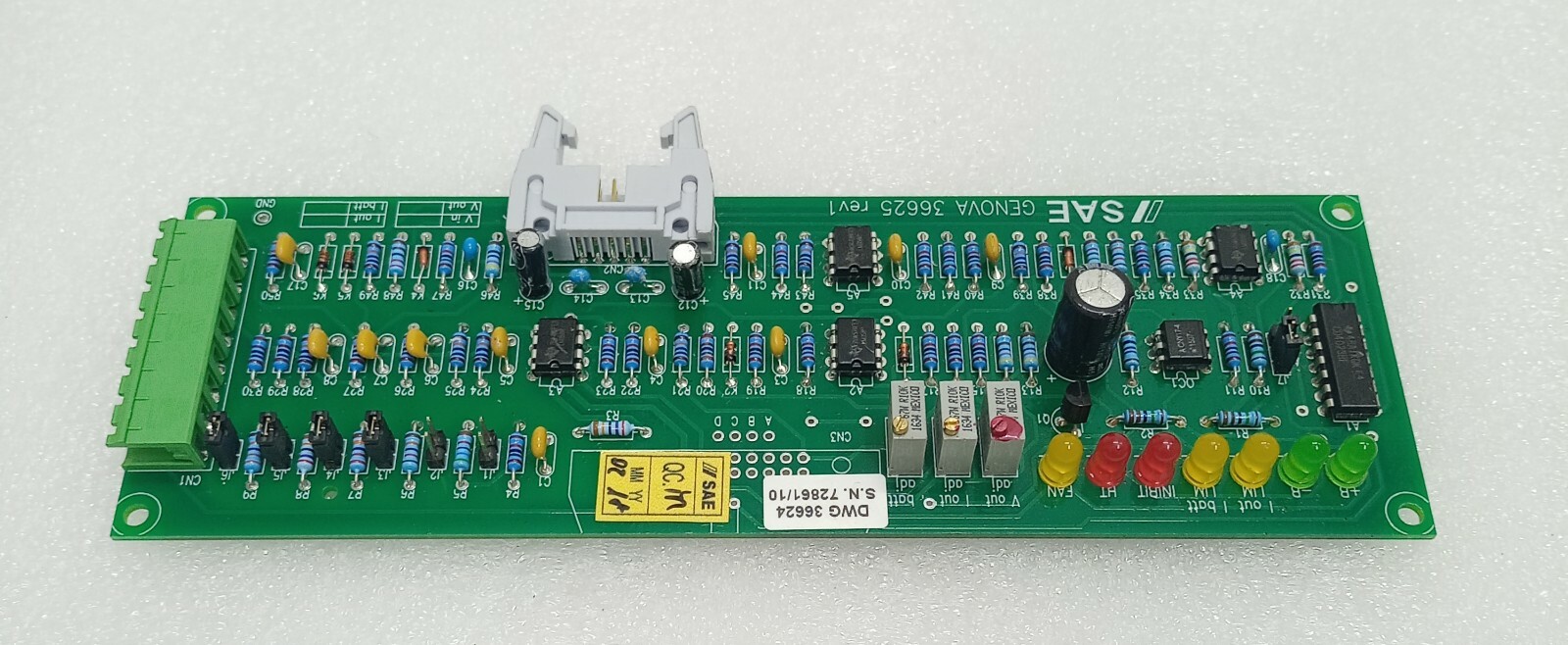SAE GENOVA 36625 REV 1 DWG 36624 CIRCUIT BOARD (EXPEDITED SHIPPING)