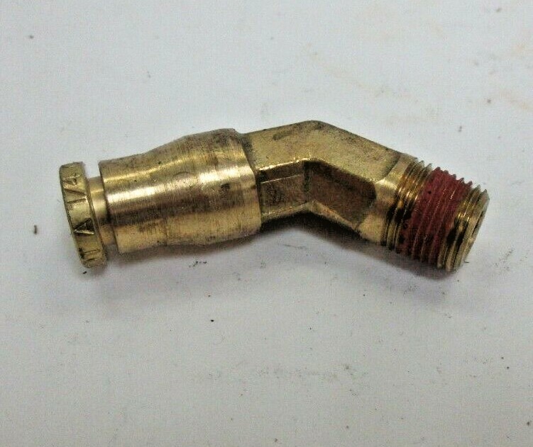 ALKON AQ54-DOT-4×2 45° 1/4″ PUSH CONNECTOR, **LOT OF 10**