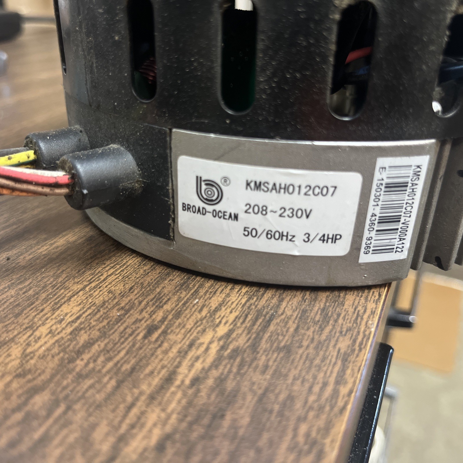 BROAD-OCEAN ZWK702D0559601 ECM BLOWER MOTOR 3/4HP 208-230V 1050RPM
