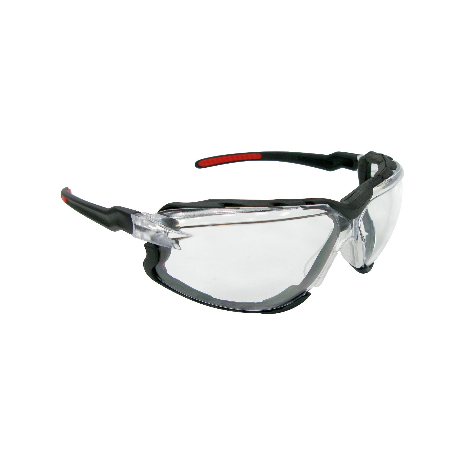 6-PR Falcon Anti-UV Clear Anti-fog Safety Glasses w Removable Foam Lined Gasket