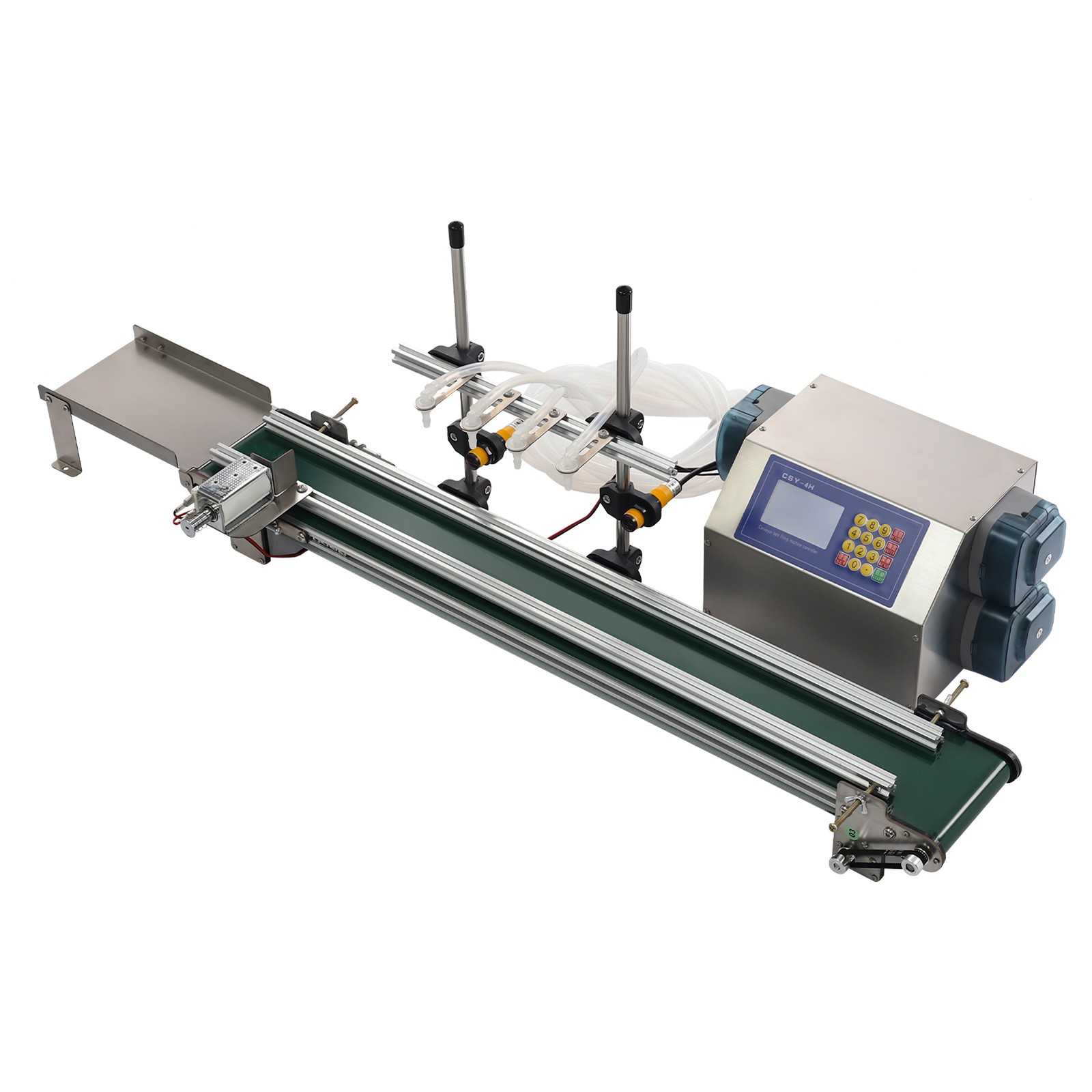 4 Heads Automatic Liquid Filling Machine 10–500ml Peristaltic Pump Bottle Filler