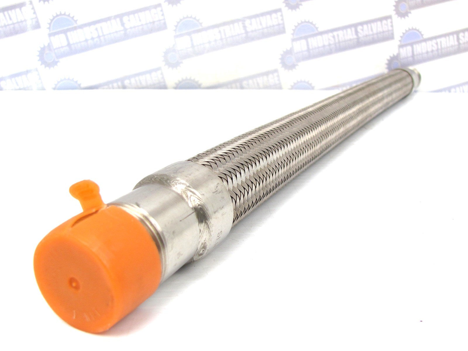 1 in x 19 in BRAIDED STAINLESS STEEL HOSE 24 in Overall – 1 in NPT x 1 in NPT