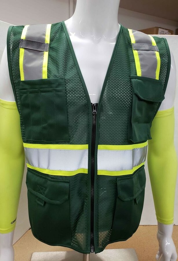 Two Tone High Visibility Reflective Safety Vest in various colors (X-Small-5XL)