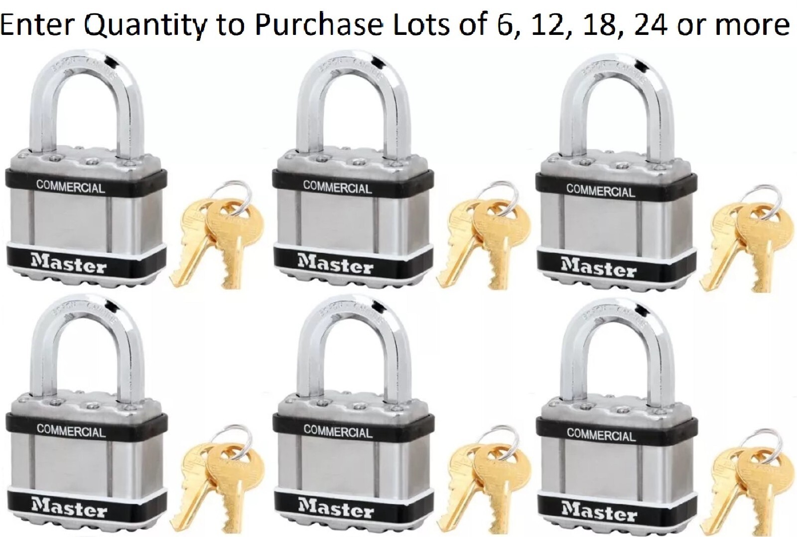 Locks by Master M5KASTS 2747 Keyed Alike Sold in Quantities of 6, 12 or More