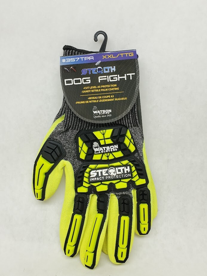 Watson STEALTH 357TPR-XXL IMPACT PROTECTION Gloves Cut-Resistant A5 Hi-Vis HR