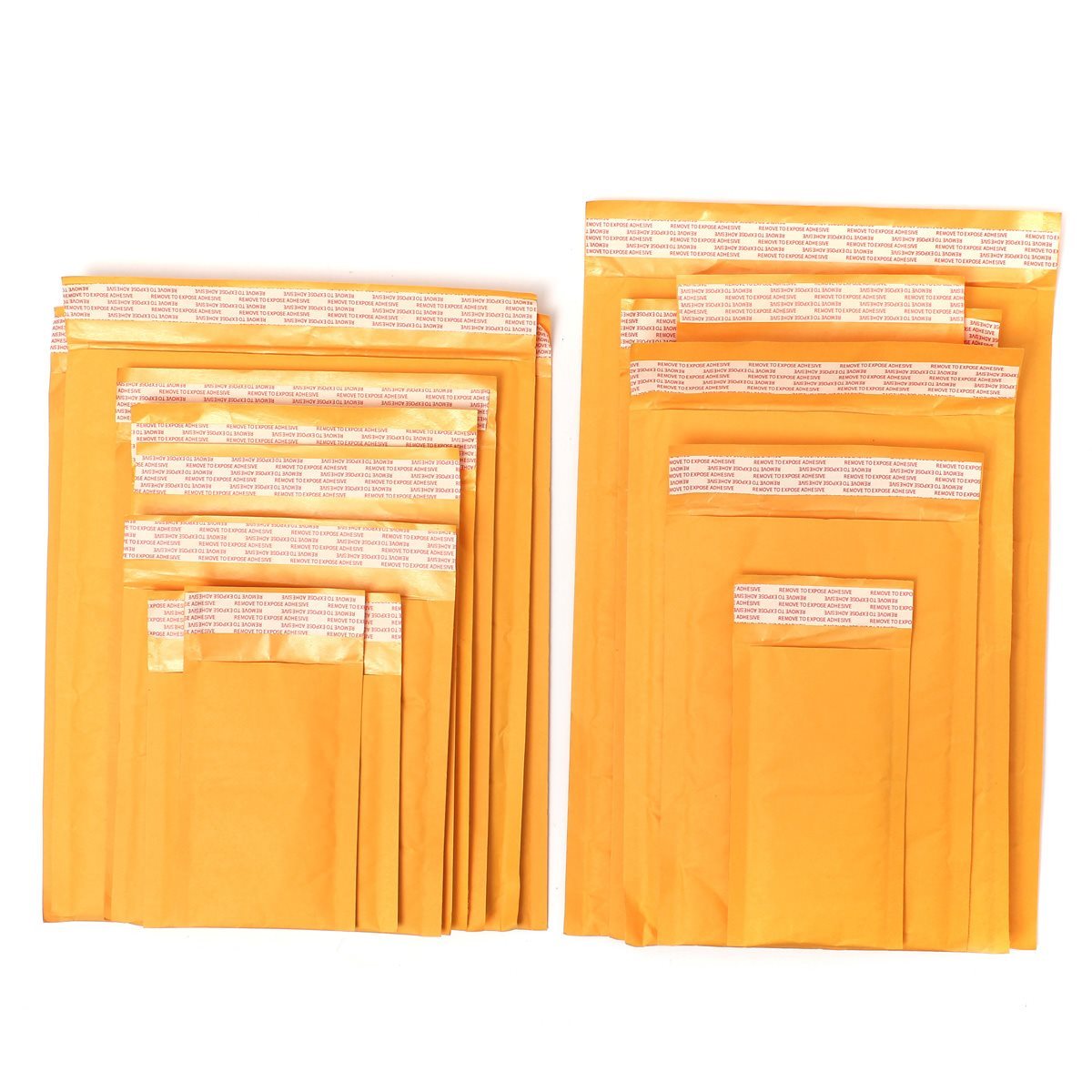 #000 00 0 1 2 3 4 5 6 7 Kraft Bubble Mailers Padded Shipping Envelopes -1 25 100