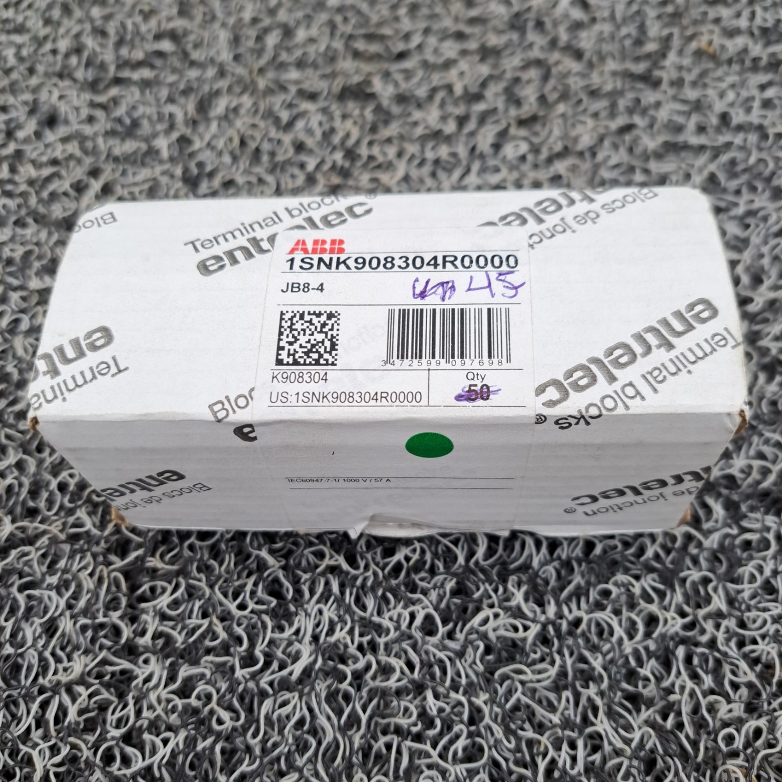 ABB entrelec 1SNK908304R0000 terminal blocks Lot of 44