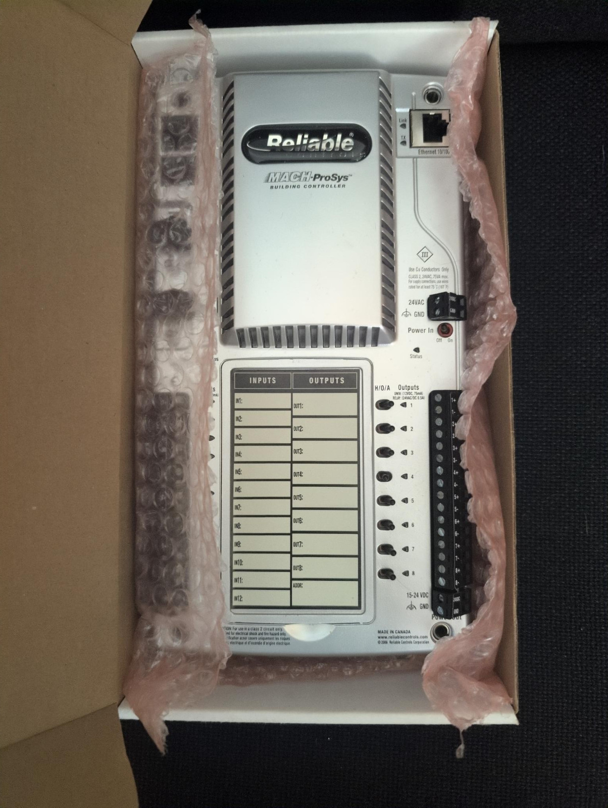Reliable Controls MachProSys MPS MP-S-H BACnet Controller w/ universal out