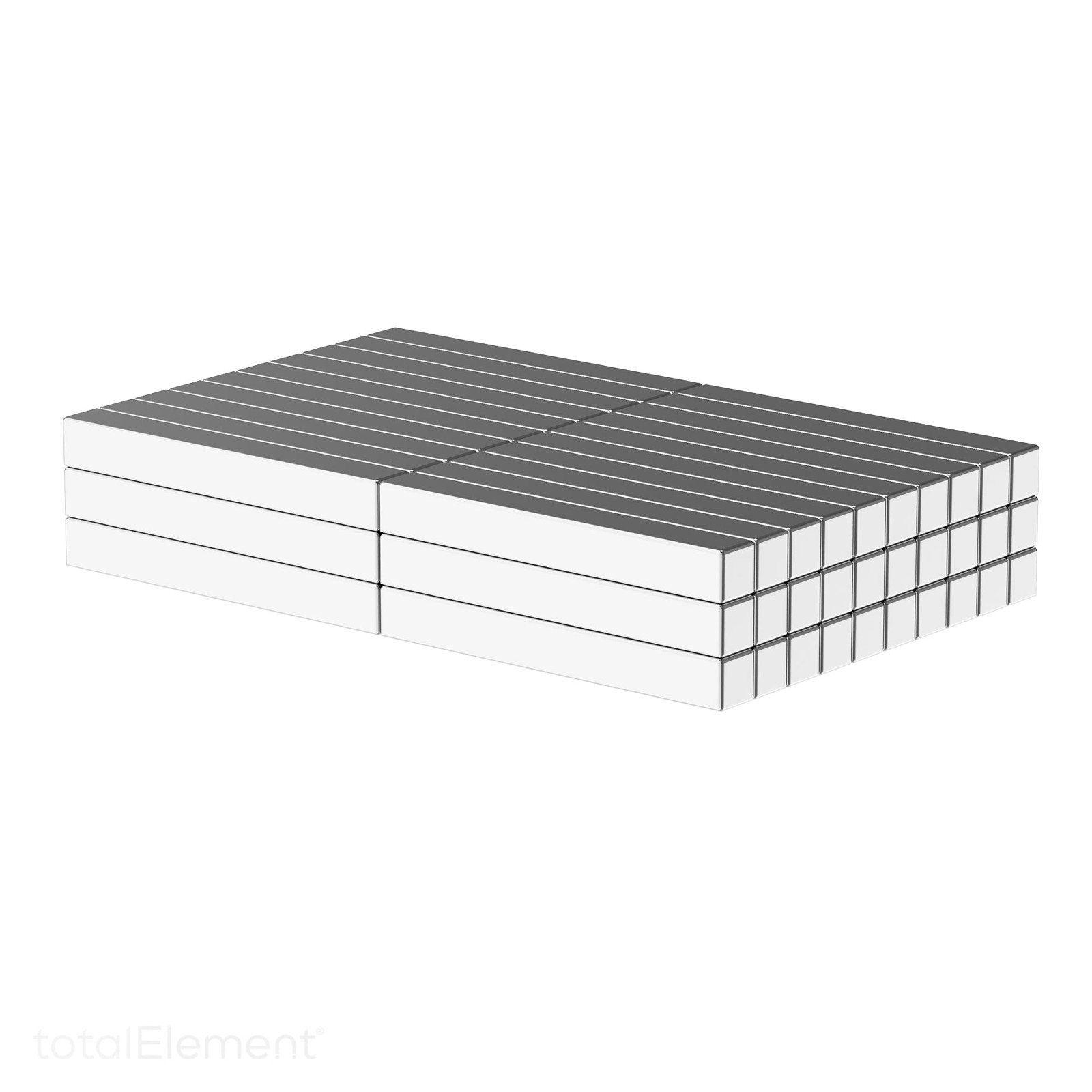 1 x 1/8 x 1/8 Inch Strong Neodymium Rare Earth Block Magnets N42 (60 Pack)