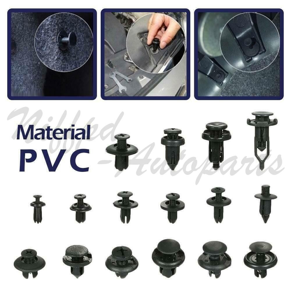 1101/1115/1295PCS Bumper Retainer Clips Car Rivets Fasteners Push Retainer Kit