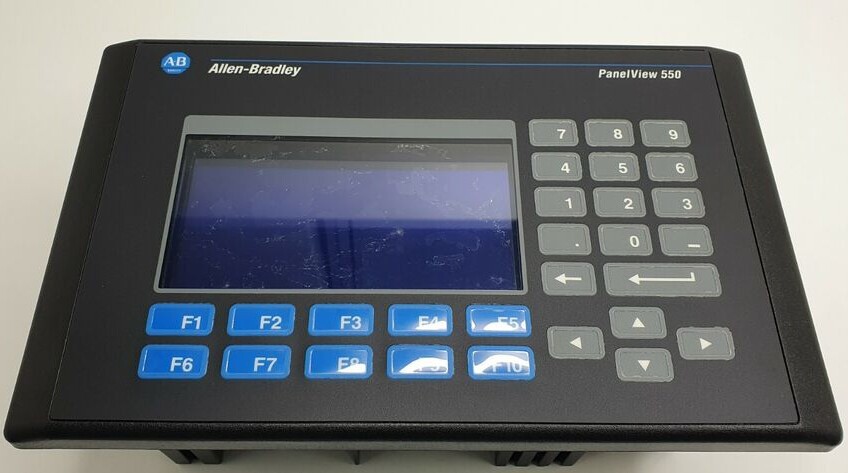 Surplus AB 2711-K5A5 /H PanelView 550 Mono Key RS-232 (DH-485) FRN 4.41