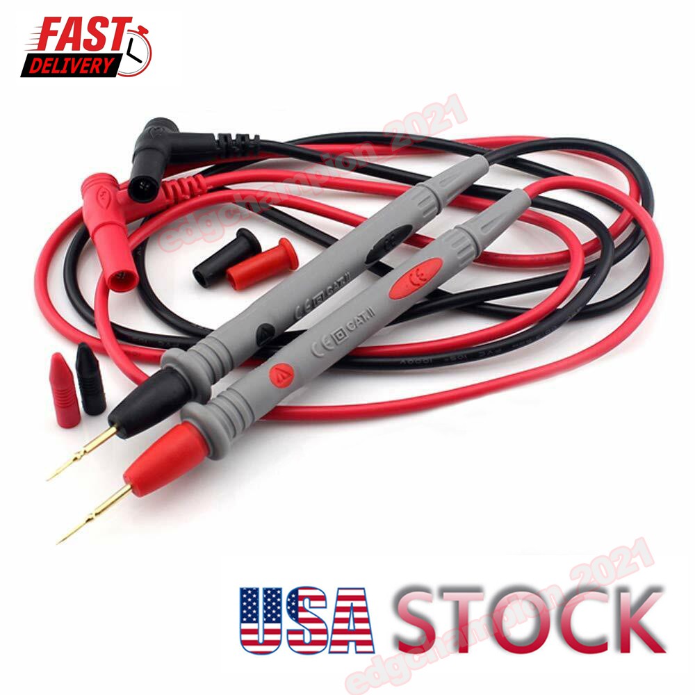 Multimeter Test Leads Gold Plated Electrical Probes 1000V 20A Test Lead cord