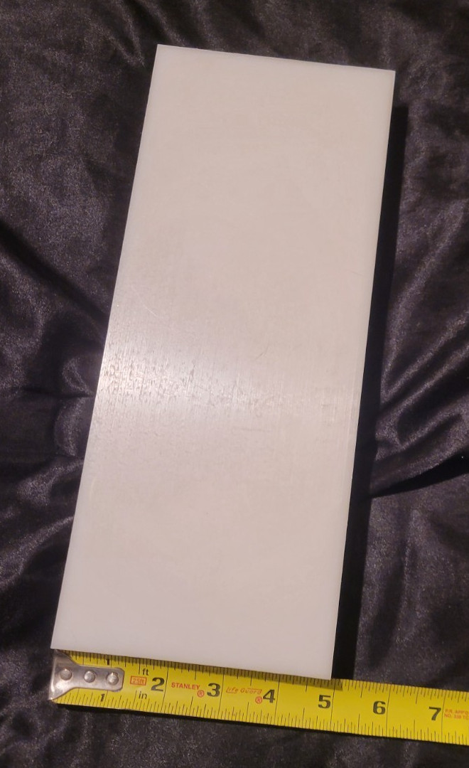Natural Delrin 1 1/4 x 4 7/8 x 12″(1.25 x 4.875 x 12.000) INV#X-77