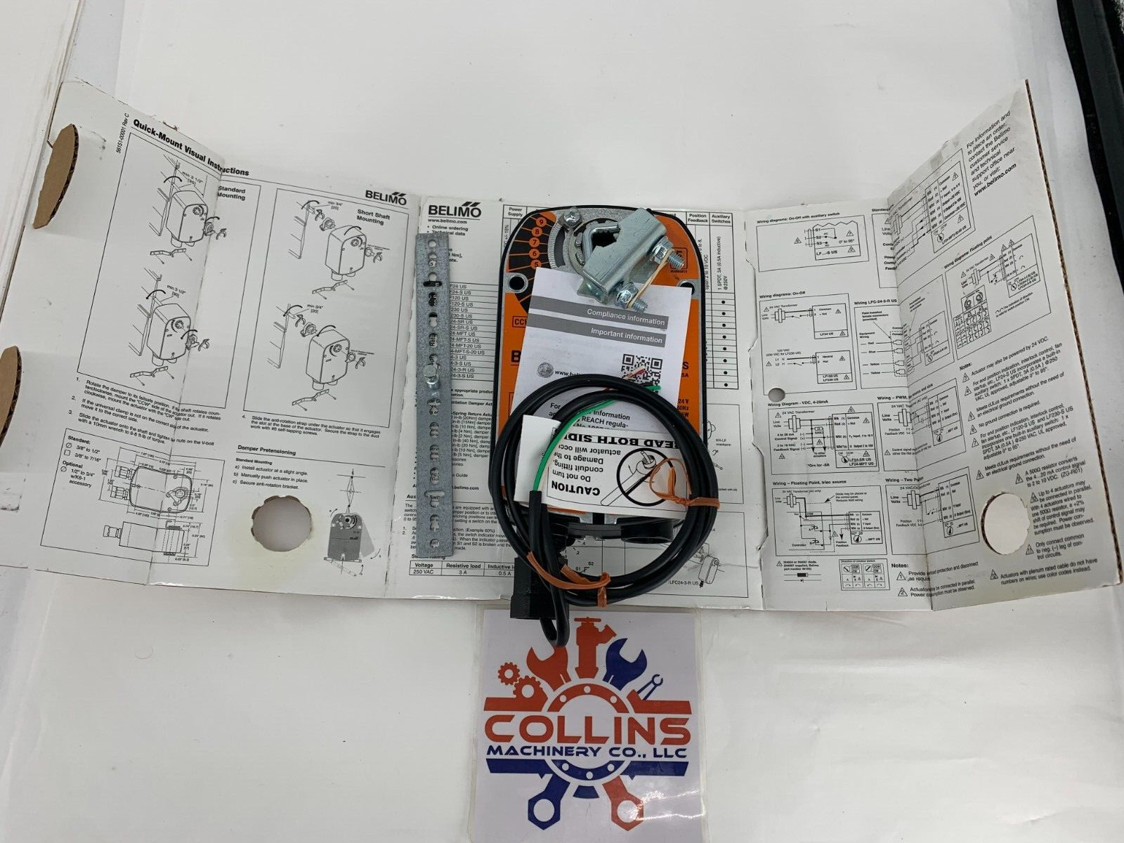 Belimo LF24-SR US Damper Actuator 35 in-lb Spring Return 24V Modulating