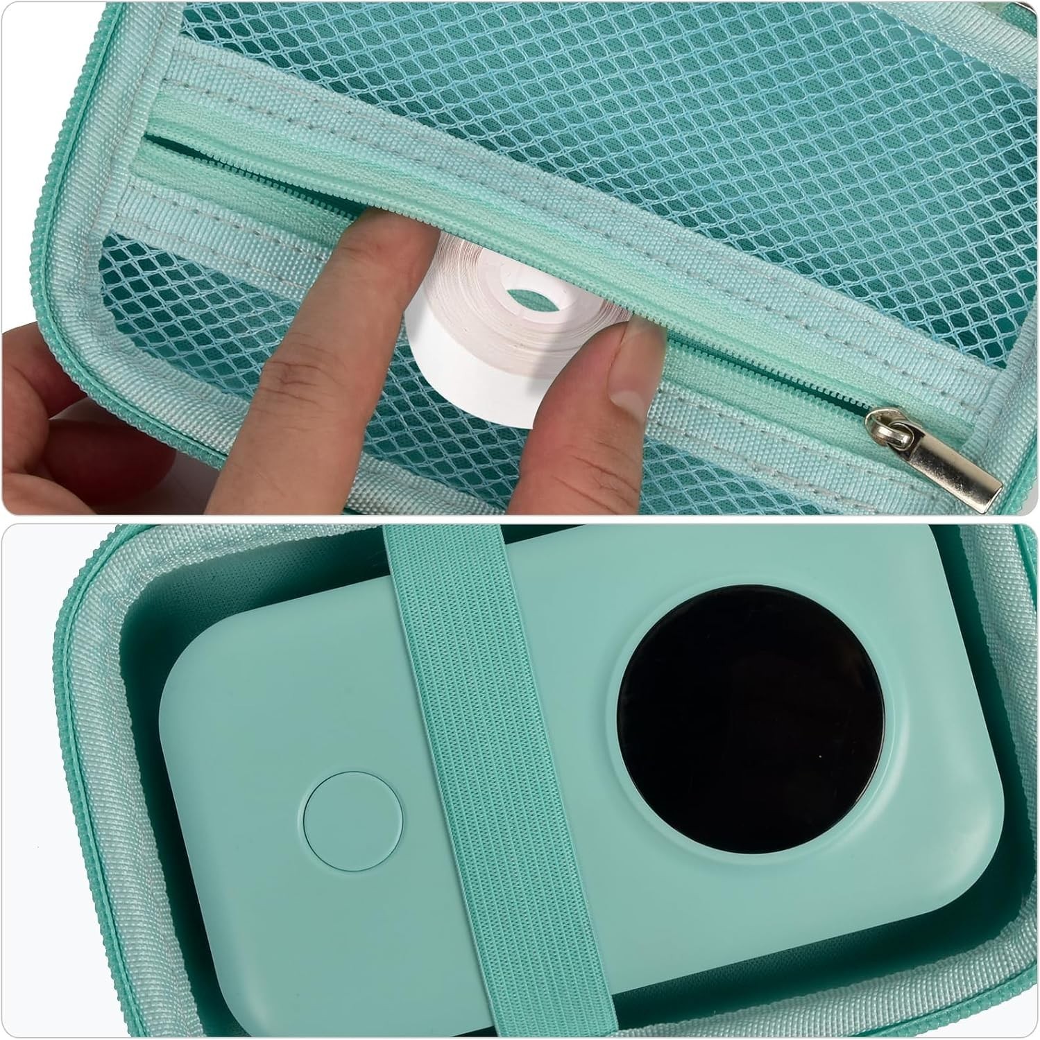 Turquoise EVA Case for Phomemo D30 & NIIMBOT D11 – Durable & Stylish Protection