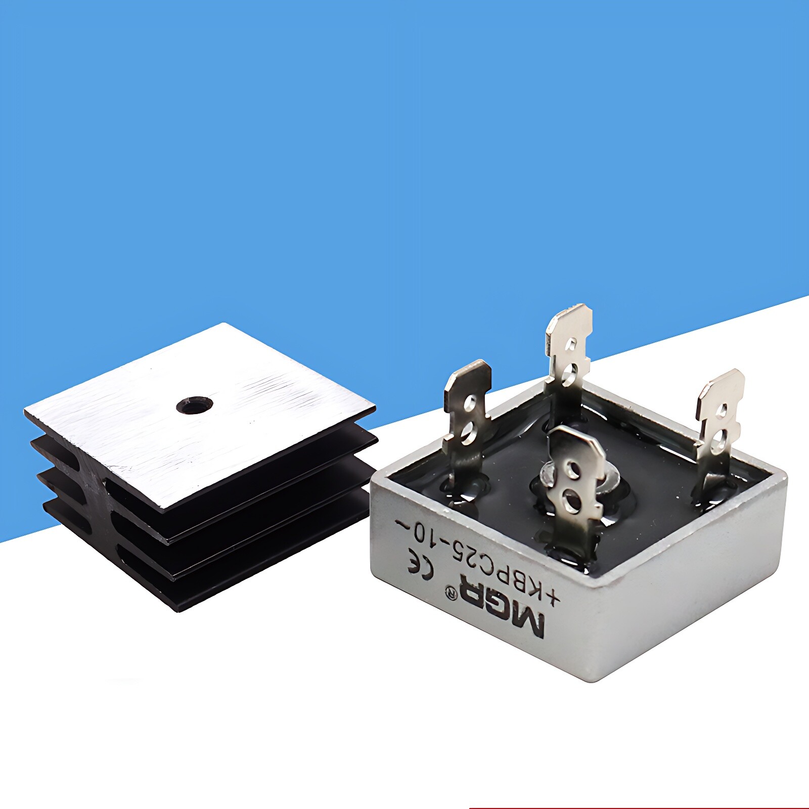 10/15/20/25/35/50A 1000V Metal Case Single Phases Diode Bridge Rectifier KBPC