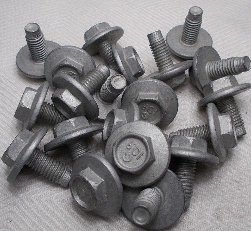 M8 8mm X 1.25 Coarse X 13mm Thread Hex Flange Head Bolt Lot Of 20 Bolts