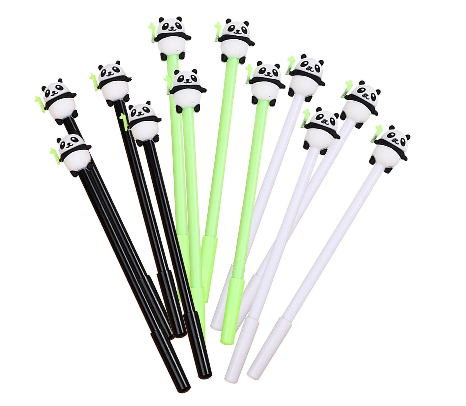 YYaaloa 12pcs Panda Shaped Gel Ink Pens 1 Count (Pack of 1), pens