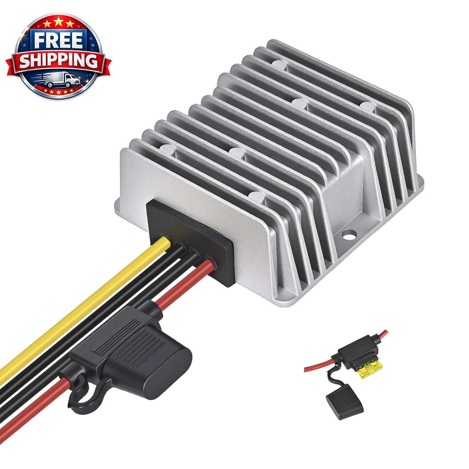 20A 240W Golf Cart DC-DC 24V 36V 48V to 12V Waterproof Converter Voltage Regulat
