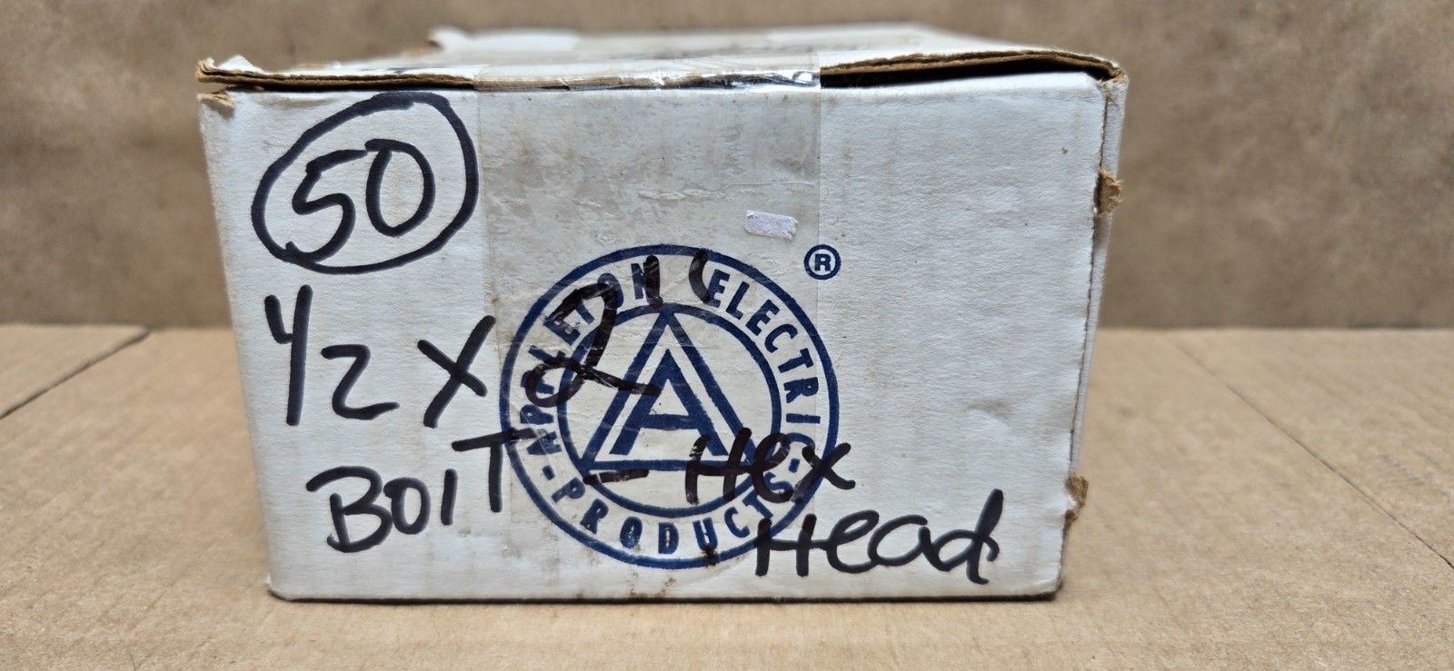 Box of 50 Count 1/2-13 x 2” Hex Head Bolt Cap Screw Grade 307A Partial Thread