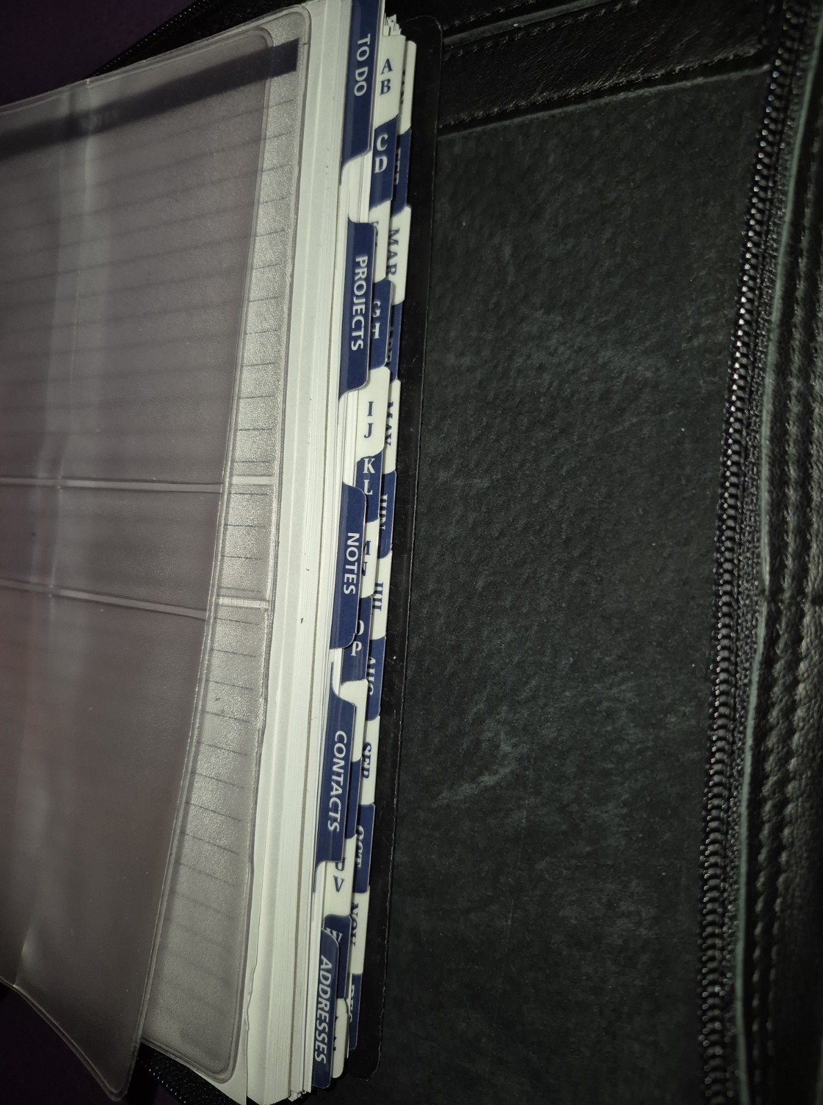 🔥Kirkland Signature Premium Leather 7-Ring Binder New Classic Planner Zip Case