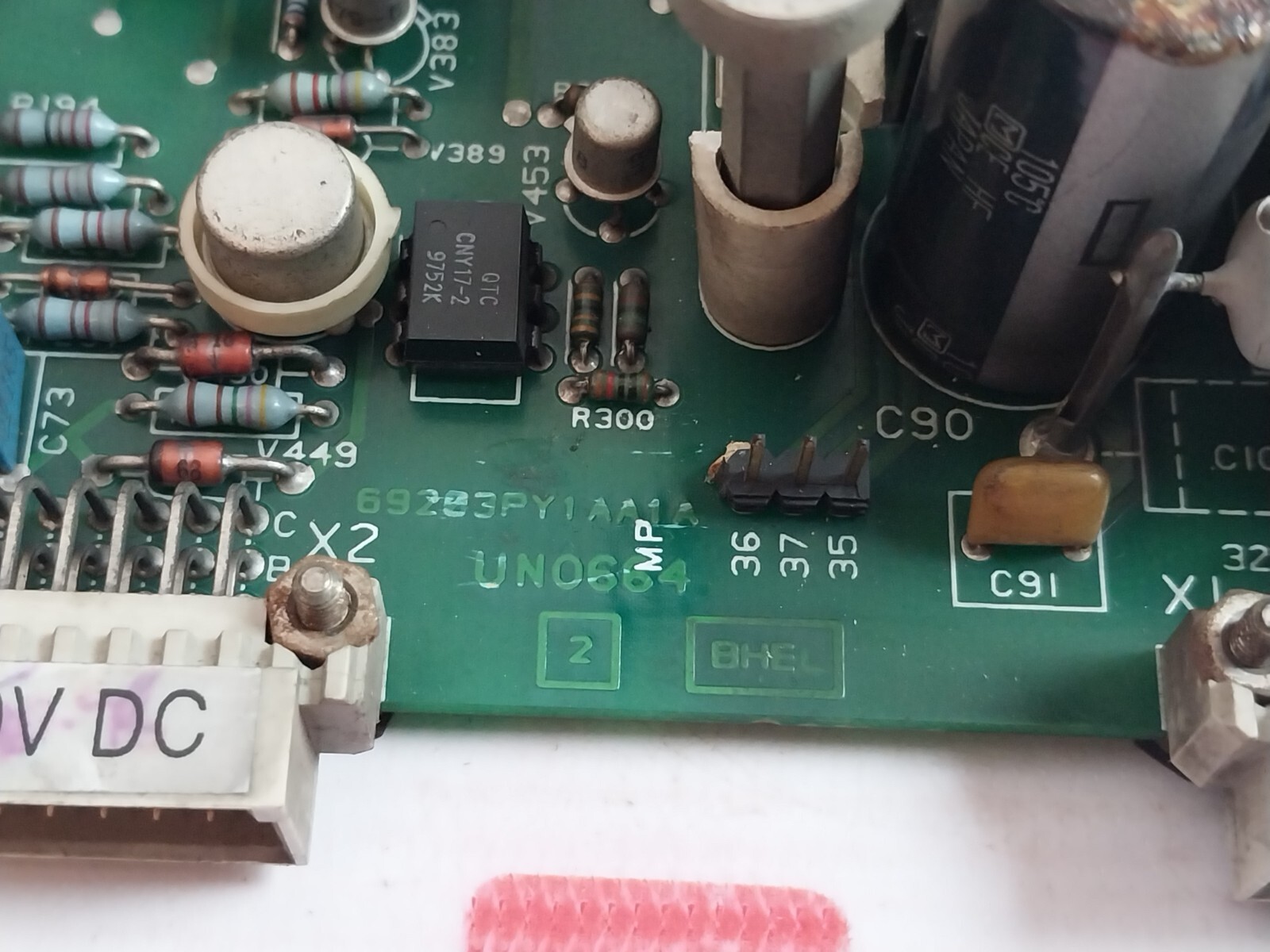 BHEL 69203PY1AA1A Printed Circuit Board UN0664 110/220V DC 98 55161, 98055161