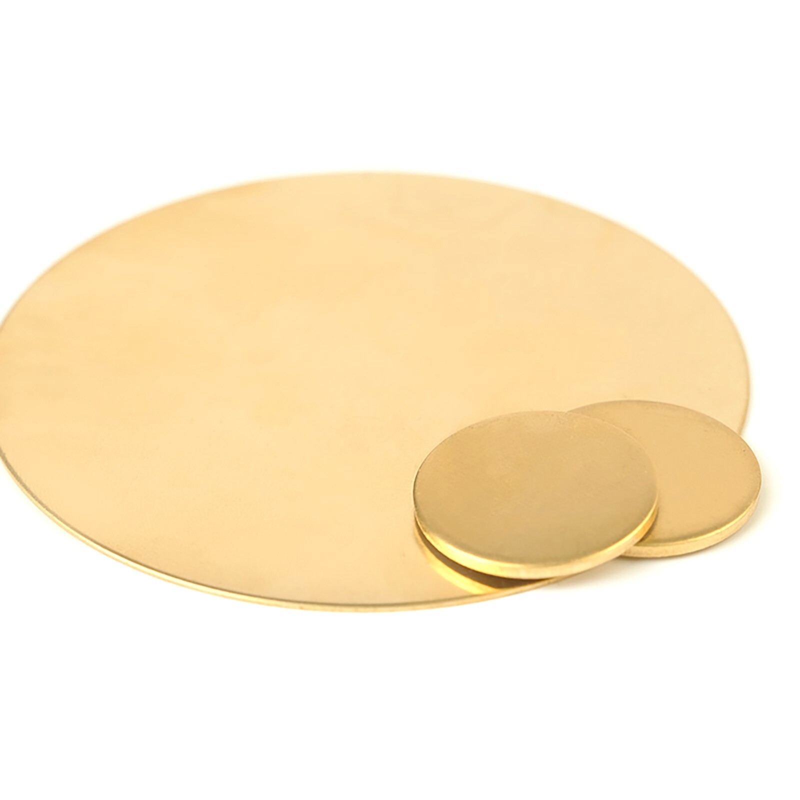 Metal Round Sheets OD 10-180mm H62 Solids Brass Discs Blanks Thick 0.3mm – 6mm