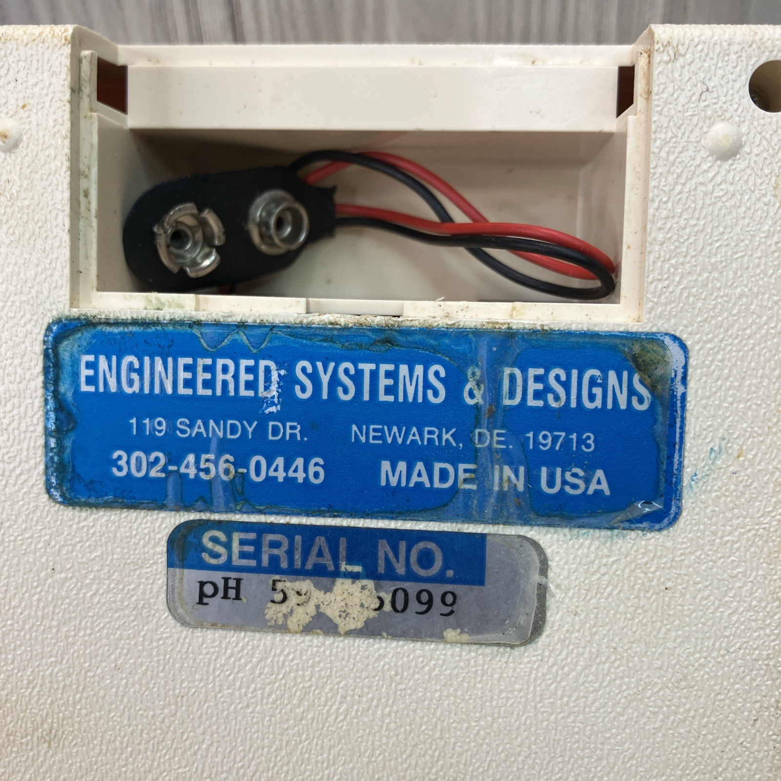 ESD – Engineered Systems & Designs Ph 59 – No pH Electrode – Working