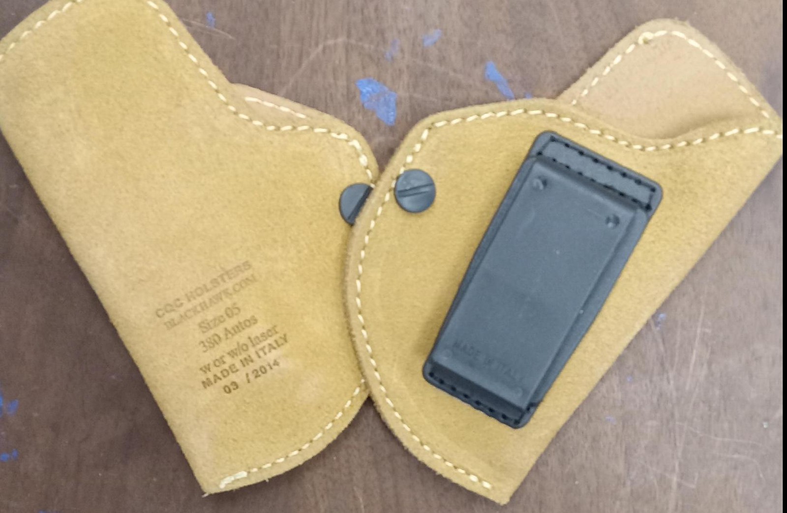 BLACKHAWK! Suede RH Angle Adj. ISP Holster – Size 5 – GHC-1-(A2)