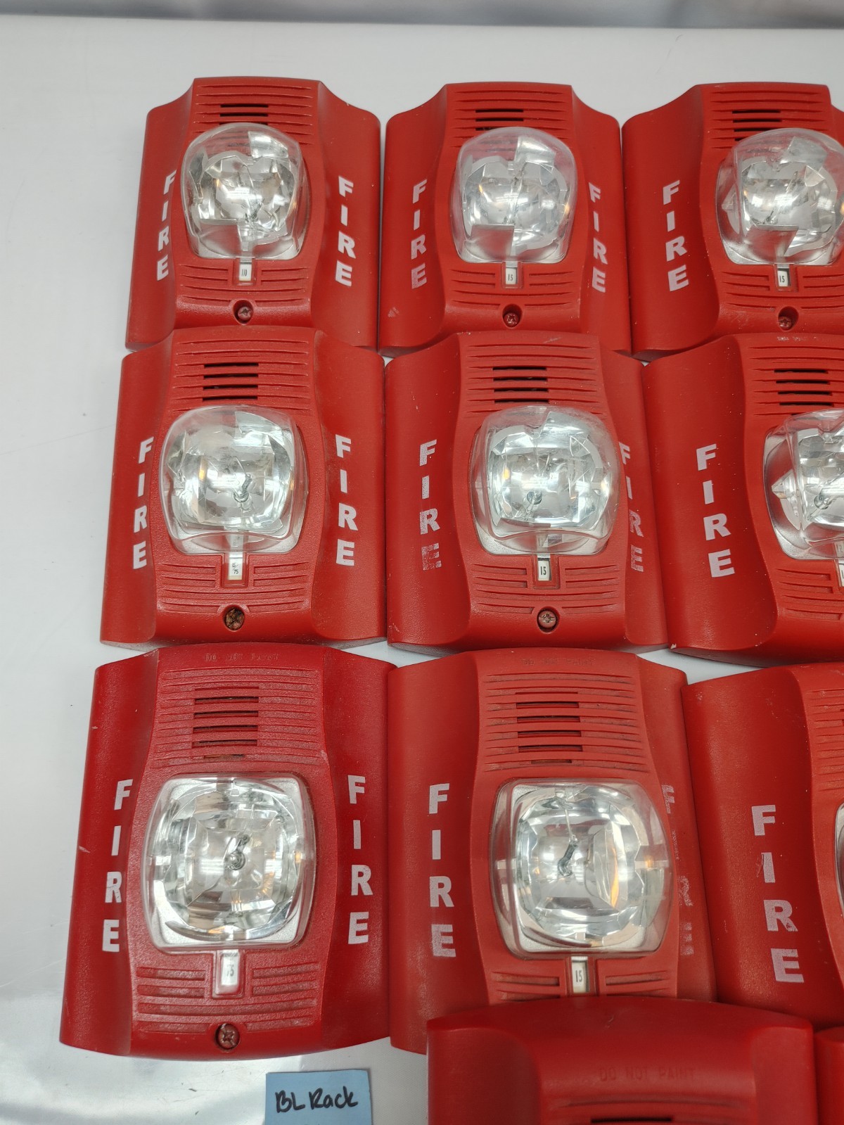 (LOT OF 14) System Sensor P2RK Fire Alarm Horn/Strobe