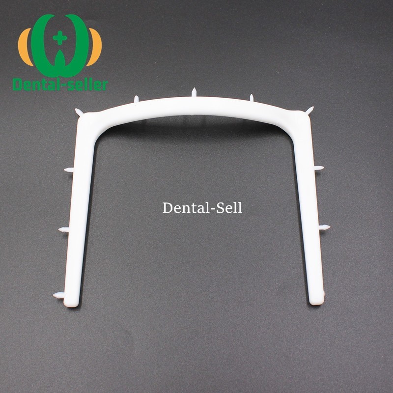 5Pc Dental Autoclavable Plastic Rubber Dam Frame Holder U Shape Instrument White